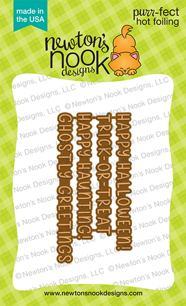 Spooky Sentiments Hot Foil Plates