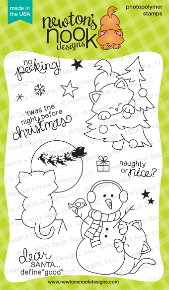 Newton's Curious Christmas Stamp Set