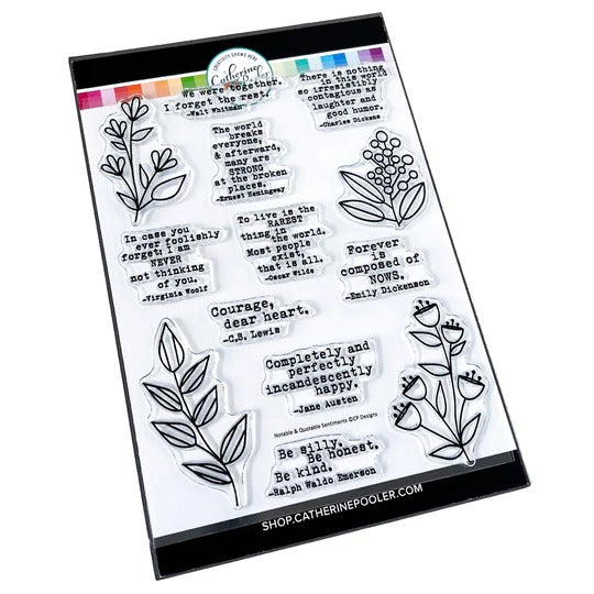 Notable & Quotable Sentiments Stamp Set