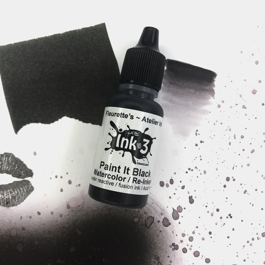 Atelier Watercolor / Re-inker Paint It Black Fusion Ink
