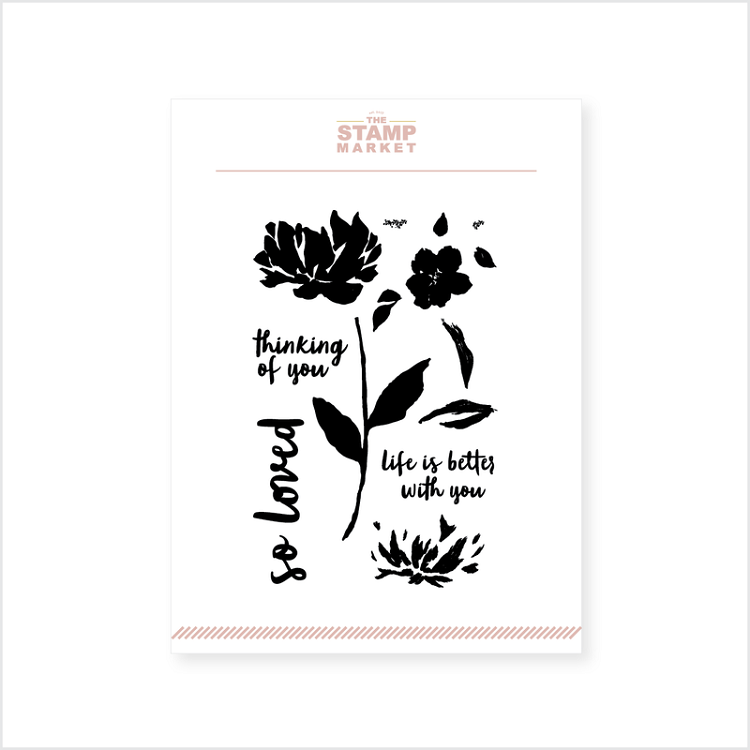 Painted Peony Stamp Set