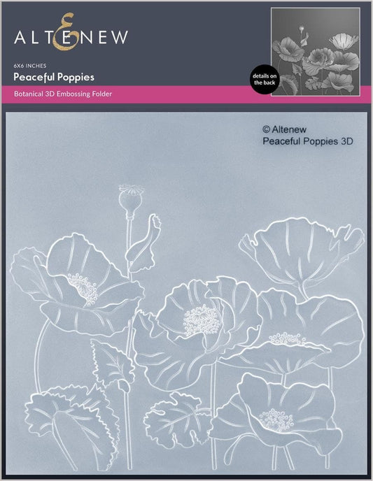 Peaceful Poppies 3D Embossing Folder