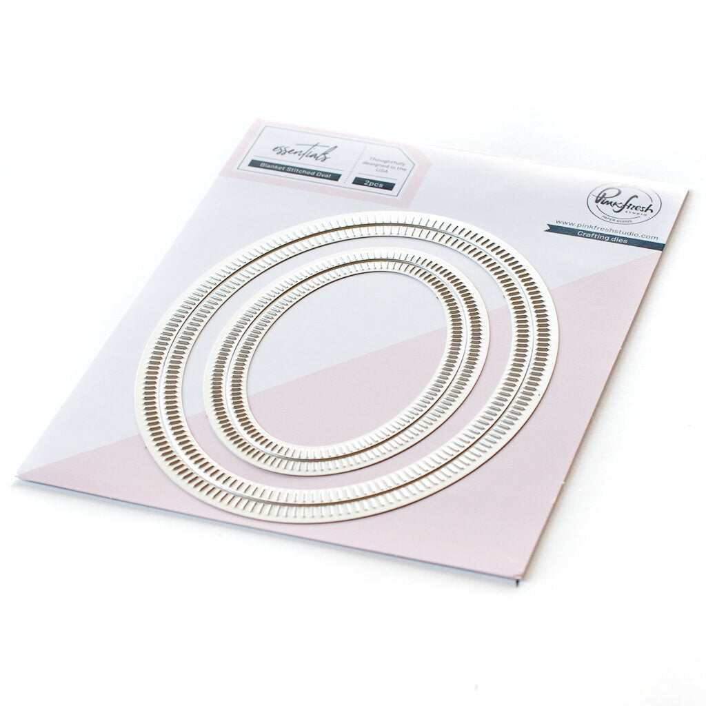 Essentials Blanket Stitched Oval Dies