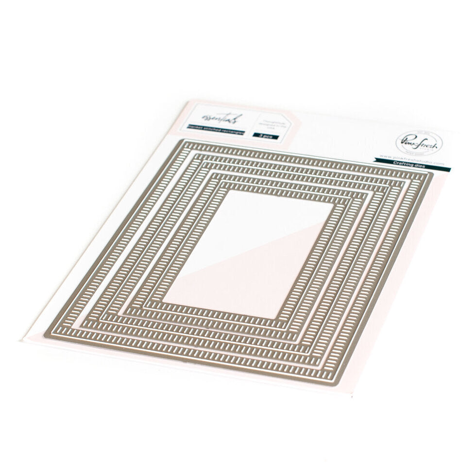 Essentials Blanket Stitched Rectangle Dies