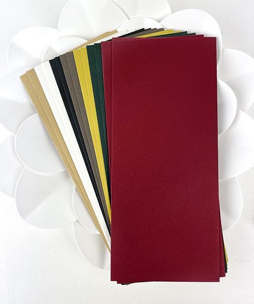 Slim Line Traditional Christmas Envelopes