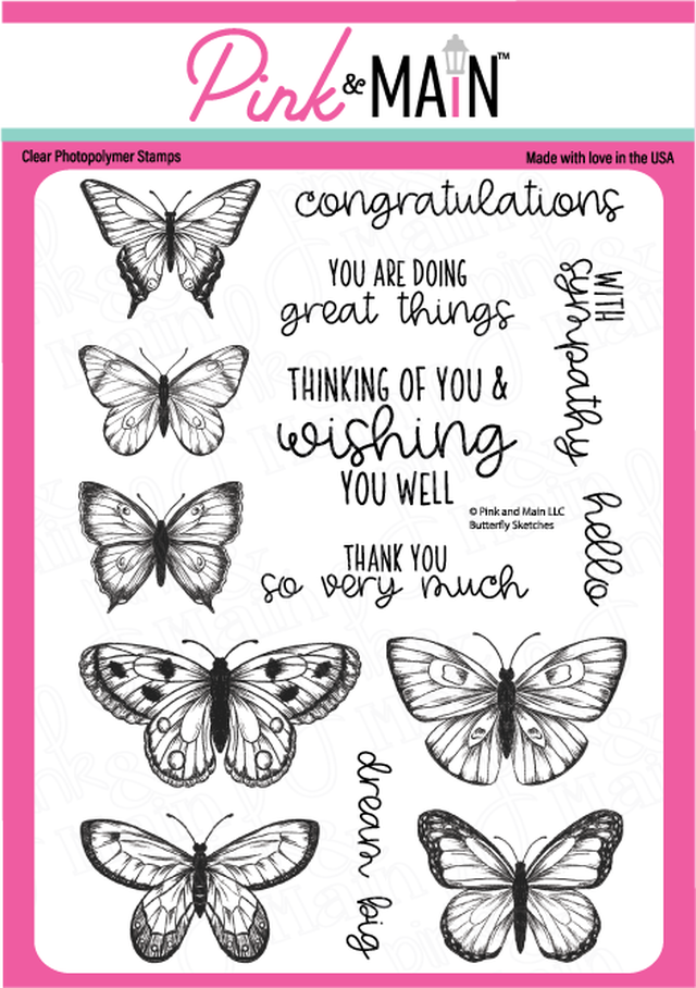 Butterfly Sketches Stamp Set