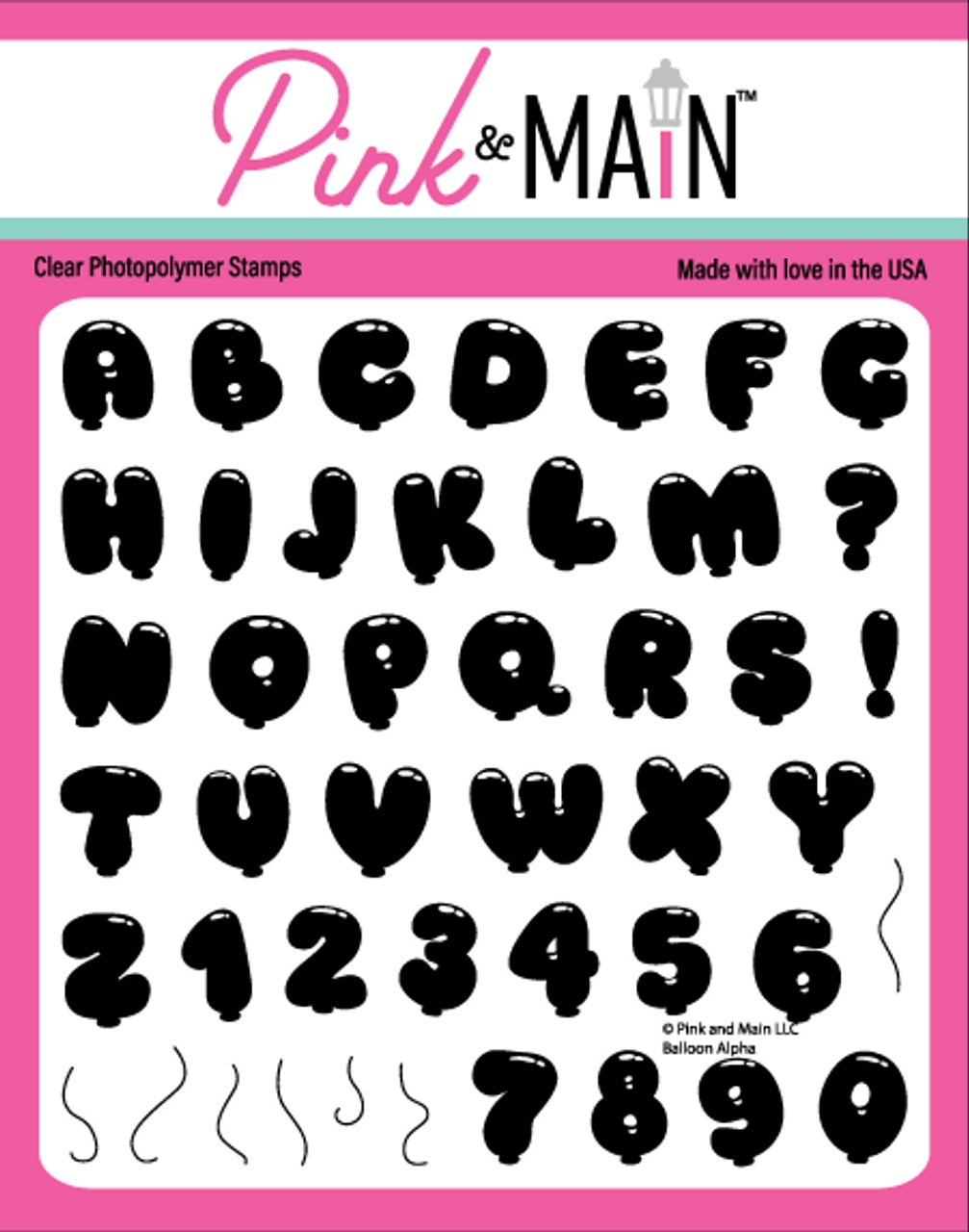 Balloon Alpha Stamp Set