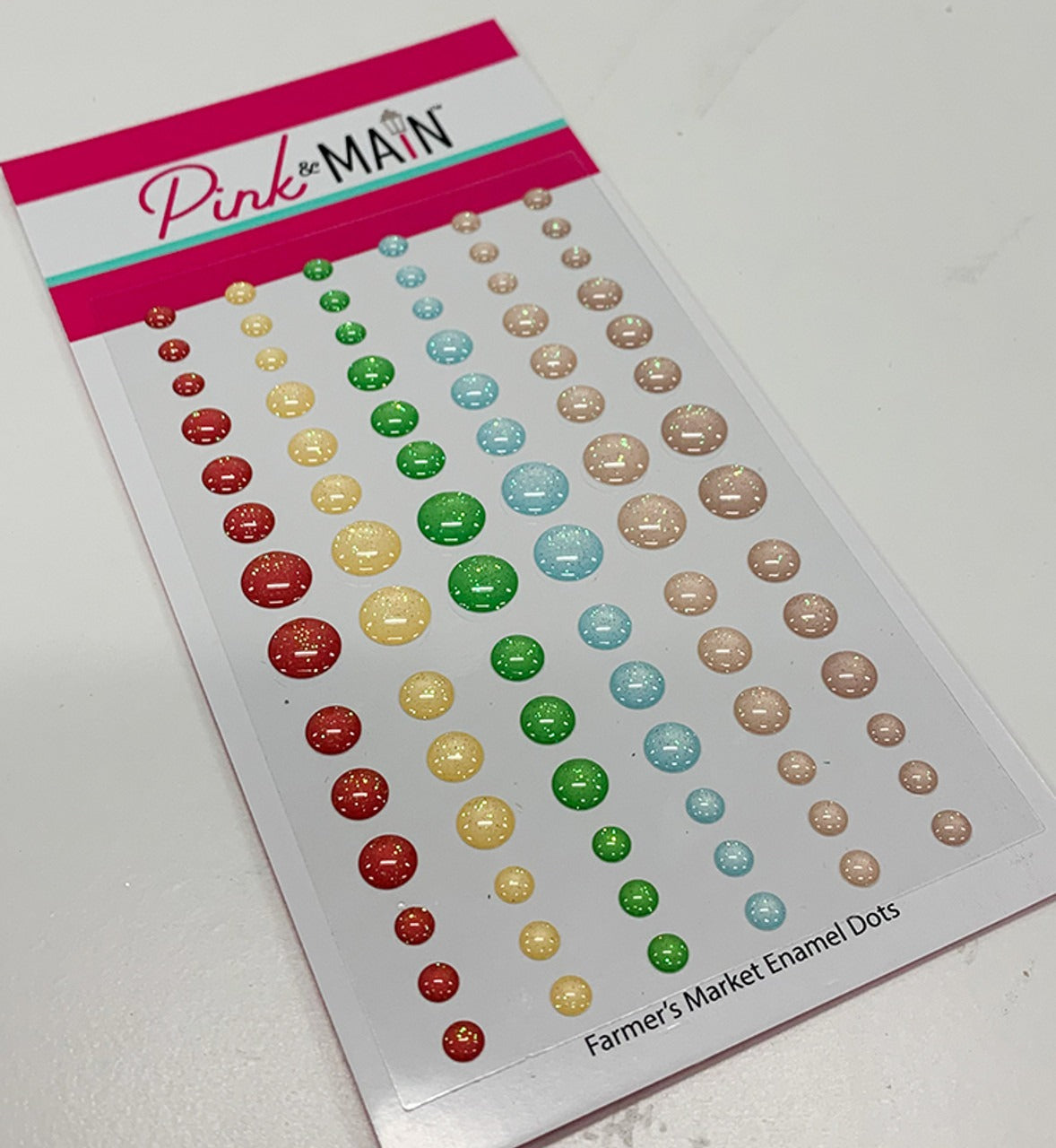 Farmers Market Glitter Enamel Dots