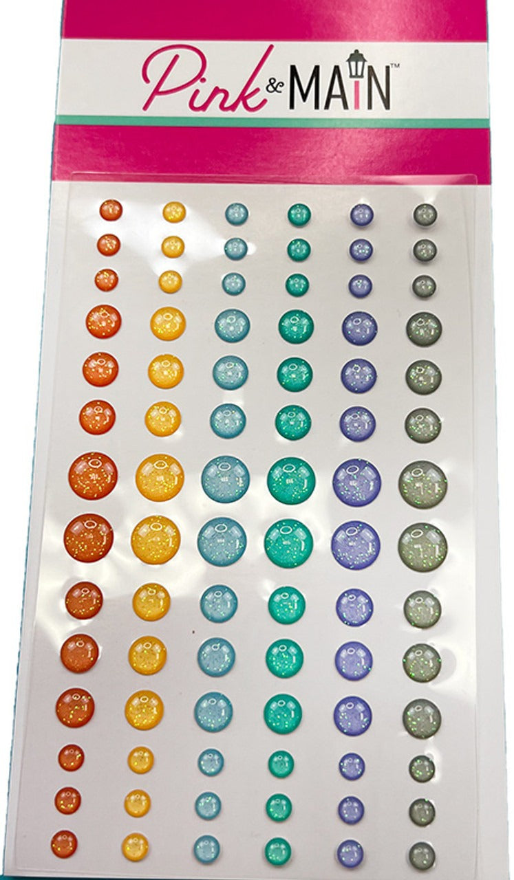 Cloudy Day Glitter Enamel Dots