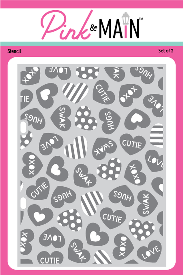 Conversation Hearts Stencils