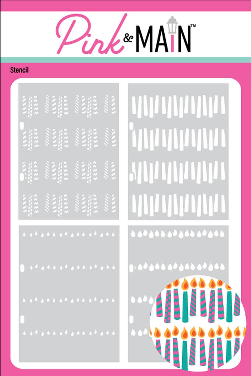 Birthday Candles Stencils