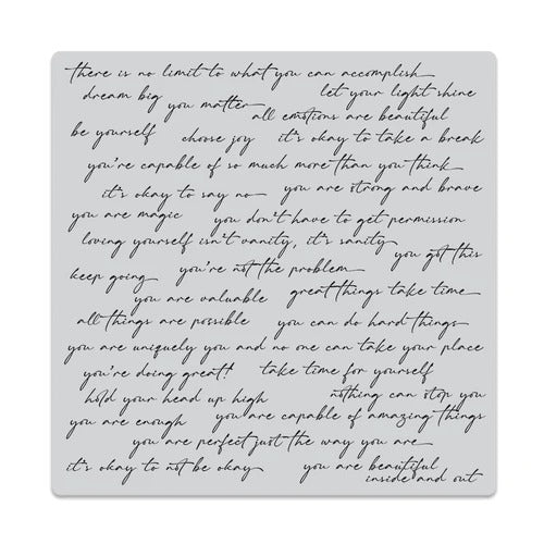 Positive Script Bold Prints Stamp