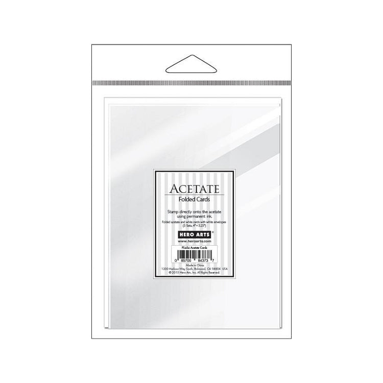 Acetate Cards with Envelopes