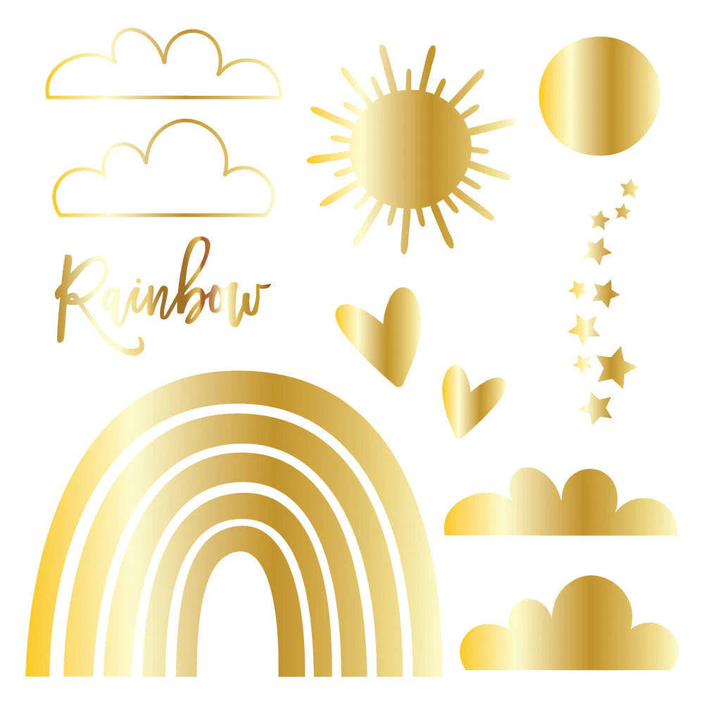 Rainbow Hot Foil Plate