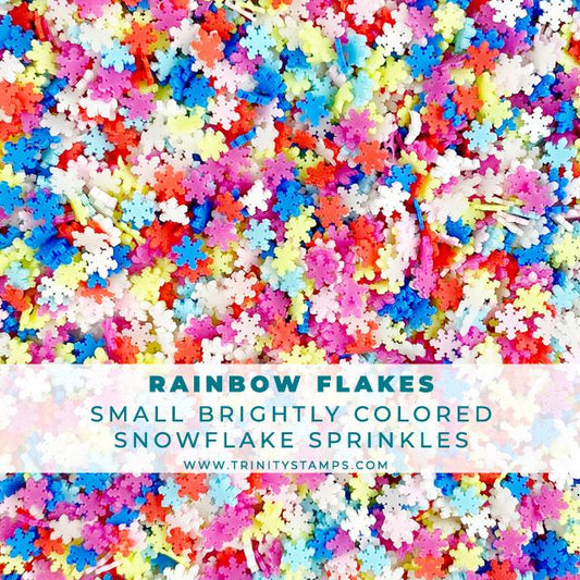Rainbow Flakes - Clay Snowflake Mix