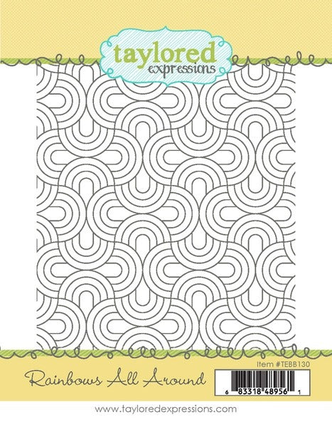 Rainbows All Around Background Stamp