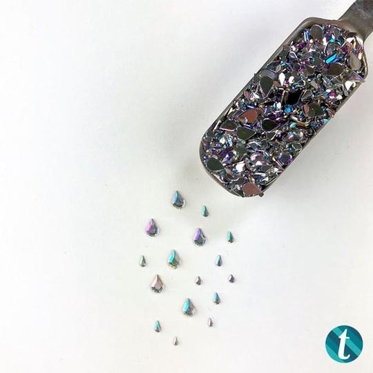 Raining Rhinestones Rainbow Crystal Drop Shape Rhinestone Mix