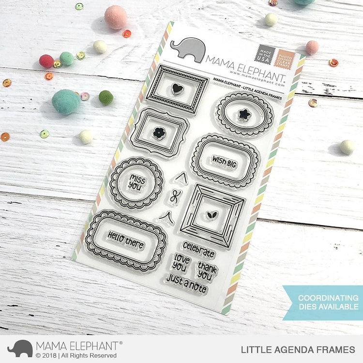 Little Agenda Frames Stamp Set