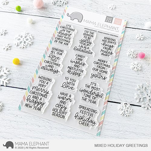 Mixed Holiday Greetings Stamp Set