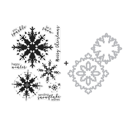 Color Layering Snowflake Stamp & Die