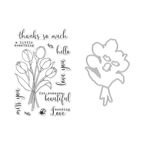 Tulip Bouquet Stamp & Die