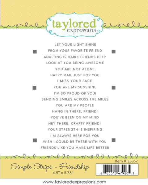 Simple Strips - Friendship Stamp Set