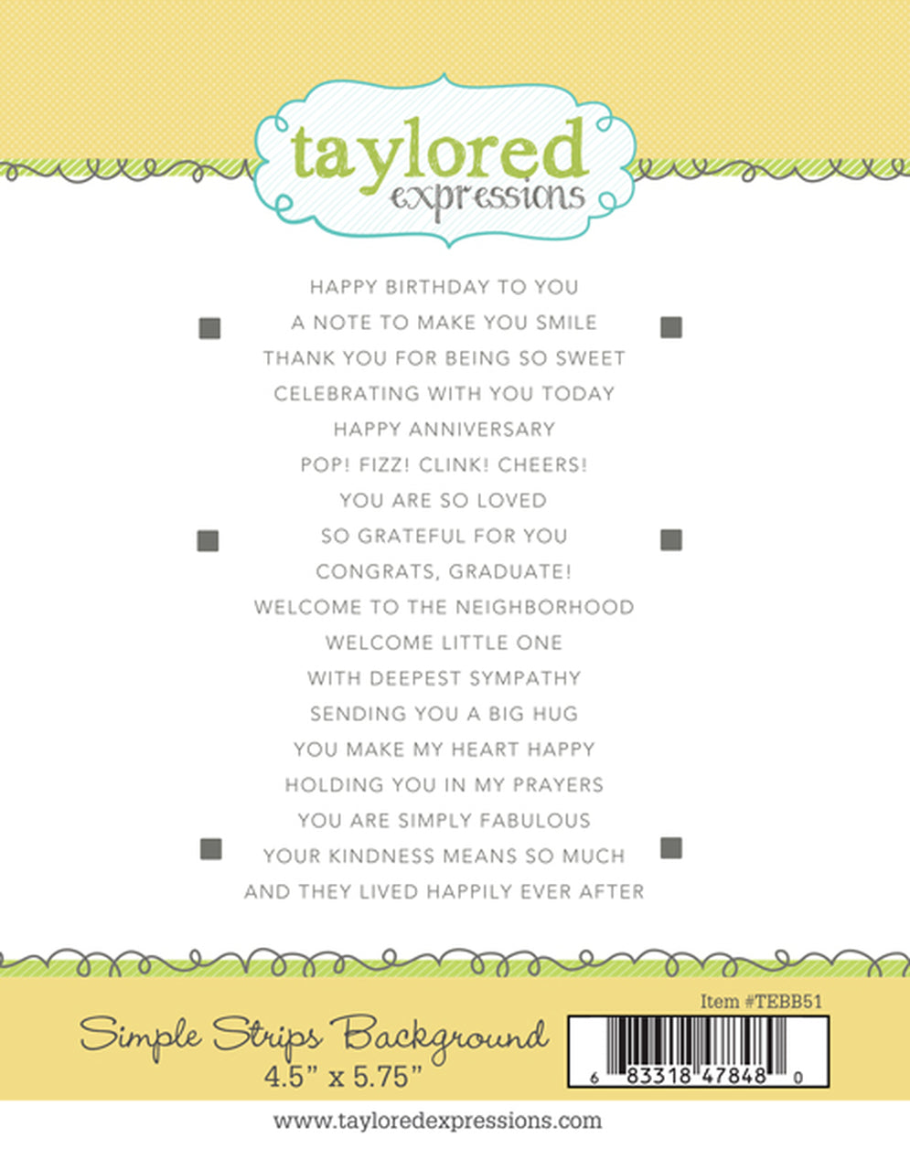 Simple Strips Background Stamp