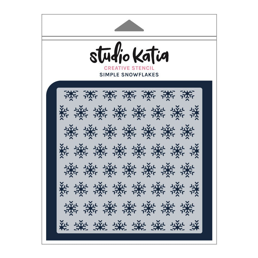 Simple Snowflakes Stencil