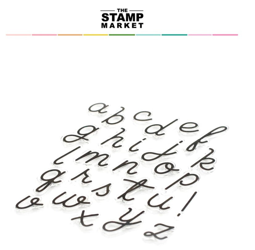 Simple Script Alpha Lower Stamp Set
