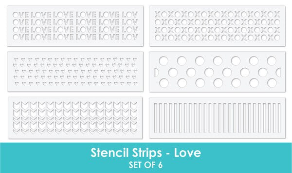 Stencil Strips - Love