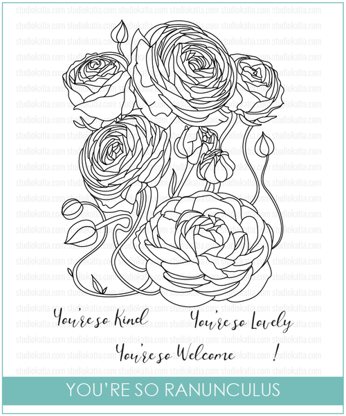 You're So Ranunculus Stamp Set