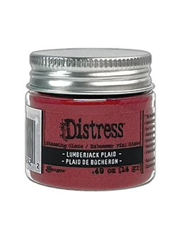 Distress Embossing Glaze Lumberjack Plaid