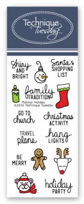 Planner Holiday Stamp Set