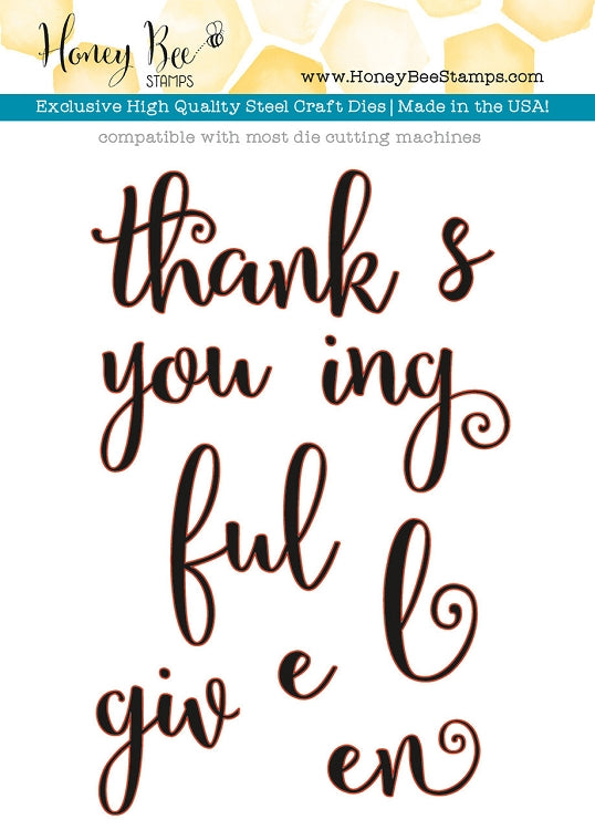 Thanks and Giving Honey Cuts