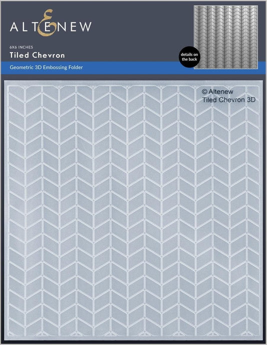 Tiled Chevron 3D Embossing Folder