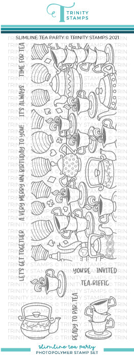 Slimline Tea Party Stamp Set
