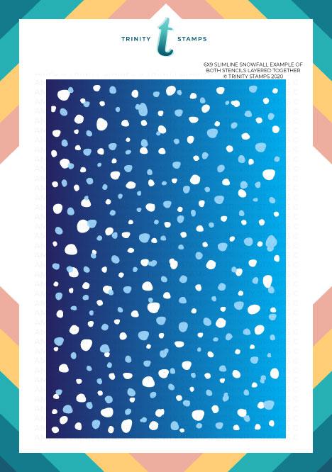 Slimline Snowfall Layering Stencil Set