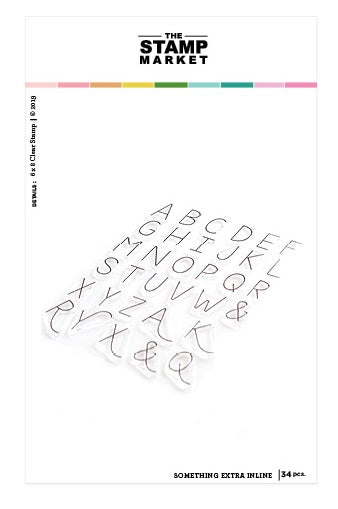 Something Extra Inline Alphabet Stamp Set
