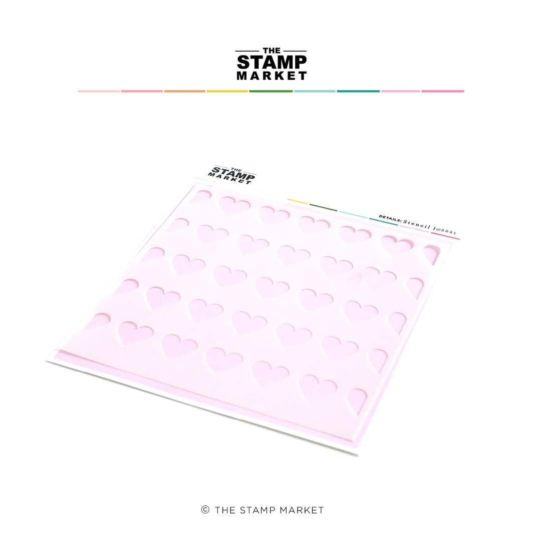 Tiled Hearts Stencil