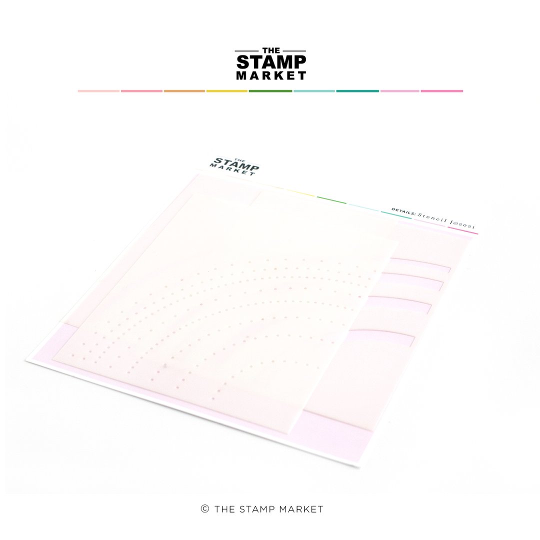 Rainbow Stitches Stencil