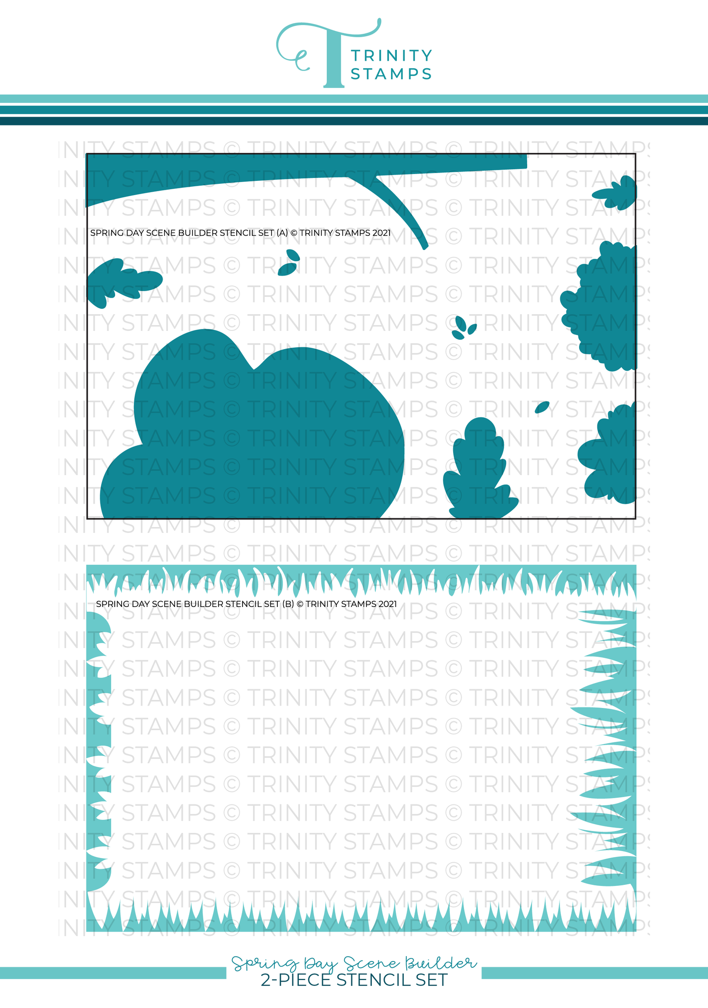 Spring Day Scene Builder Layering Stencils