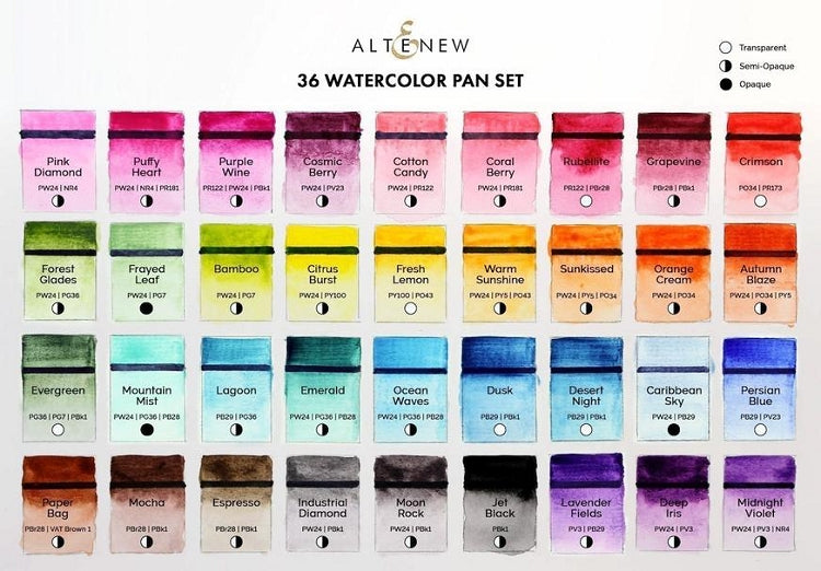 Watercolor 36 Pan Set