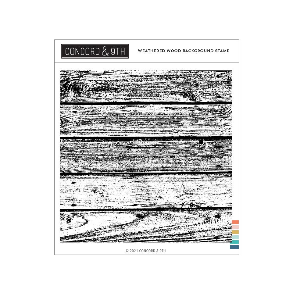 Weathered Wood Background Stamp