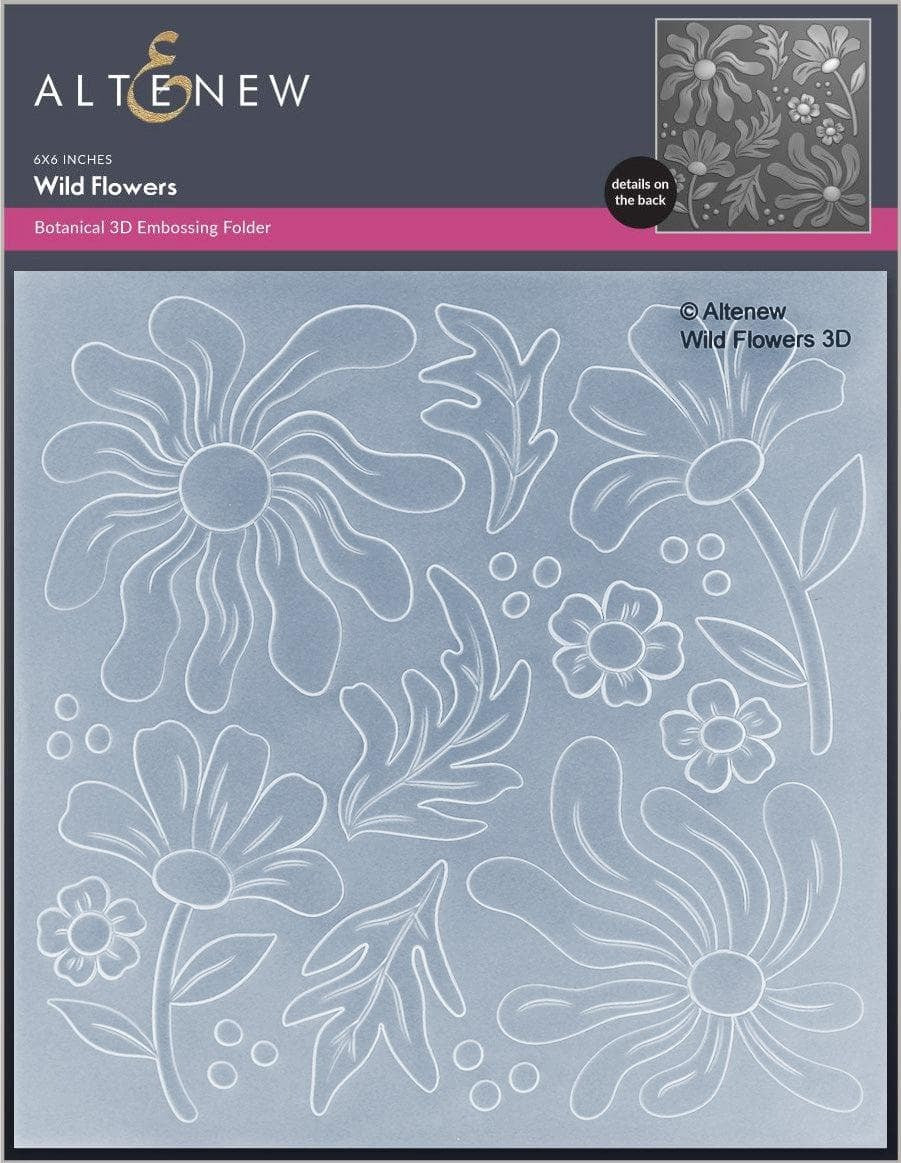 Wild Flowers 3D Embossing Folder
