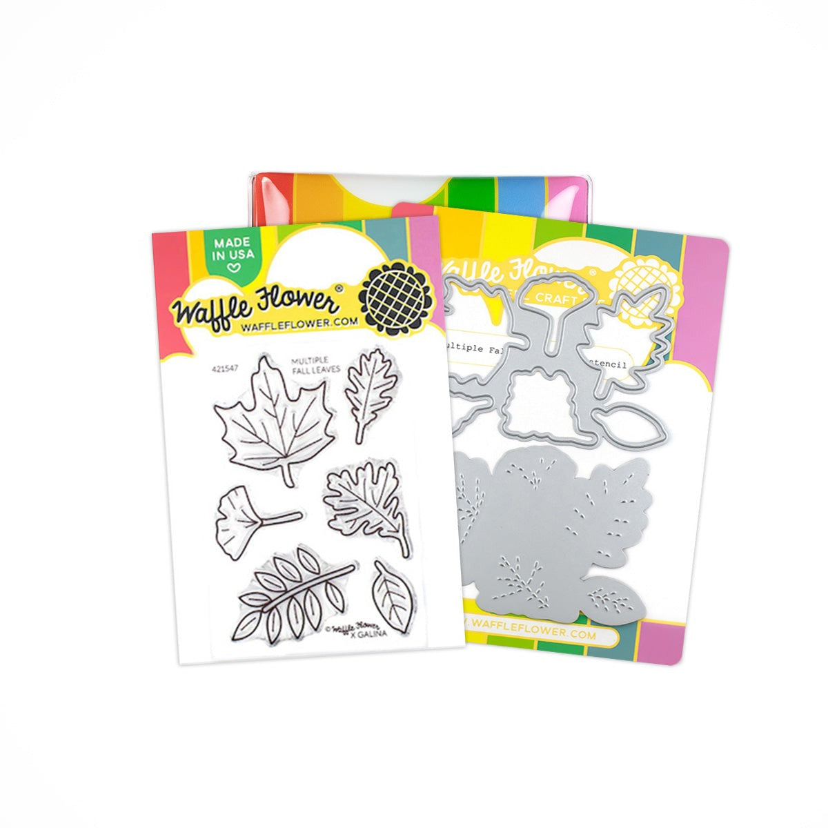 Multiple Fall Leaves Stamp & Die