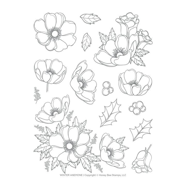 Winter Anemone Stamp Set