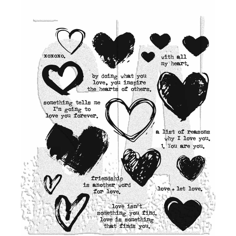 Love Notes Rubber Stamp Set