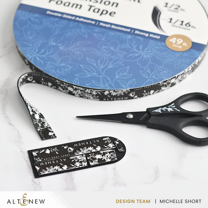 Black Instant Dimension Foam Tape - 1/16'' x 1/2"