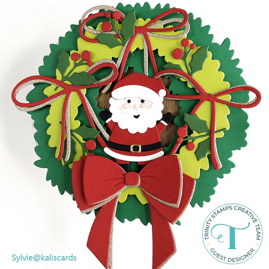 Holiday Wreath Circle Card Add-on Dies
