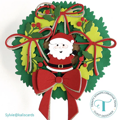 Holiday Wreath Circle Card Add-on Dies